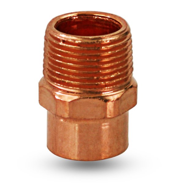 Everflow Copper Male Adapter Fitting with SWTxMIP Connection 1/4'' CCMA0014